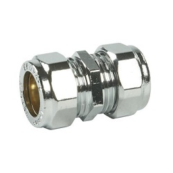 Chrome Compression Straight Couplers