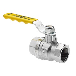 Pegler Lever Valves Yellow Female Ends