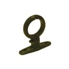 Black Malleable Iron 1/2" Screw-on Pipe Bracket