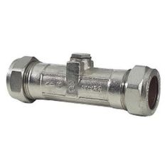 Chrome Compression 15mm Double Check Valve