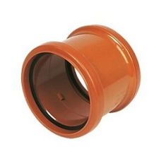 FloPlast D105 110mm Underground Drainage Double Socket Coupler