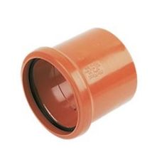 FloPlast D124 110mm Underground Drainage Single Socket Coupler