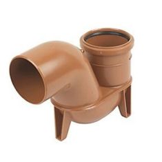 FloPlast D501 110mm Underground Drainage Low Back 'P' Trap