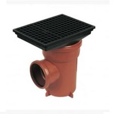 FloPlast D520 110mm Underground Drainage Bottle Gully Rectangular Top