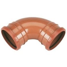 FloPlast D561 110mm Underground Drainage 87½° Double Socket Bend