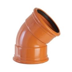 FloPlast D563 110mm Underground Drainage 45° Double Socket Bend