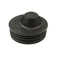 FloPlast D95 Universal Rubber Waste Adaptor 32mm/40mm/50mm Black