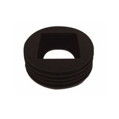 FloPlast D96 Universal Rain Water Adaptor Square/Round Black