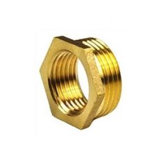 Hexagon 1/2" x 1/4" Brass Bush