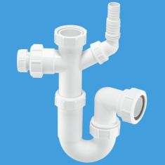 McAlpine ASC10-CO 1½" Tubular Swivel Sink Trap With 19/23mm Pipe Connection