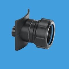 McAlpine BOSS110TCAST-BL 4"/110mm x 1½" Cast Soil Pipe Boss Connector Black