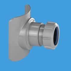 McAlpine BOSSCONN110Z-GR 4"/110mm x 2" Soil Pipe Boss Connector Grey