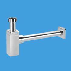 McAlpine CA32SQUK-CB 1¼" Brass Basin Kit With Square Bottle Trap Chrome