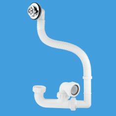 McAlpine FSK10 1½" Bath Trap With Flexible Overflow 50mm Seal