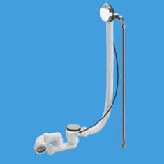 McAlpine HCN3165UK-1M Chrome Plated Brass Bath Filler And Extended Overflow (Pop-Up)