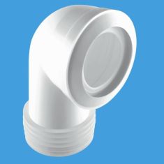 McAlpine MAC-8 MACFIT 90° Bend Pan Connector 4"/110mm Outlet