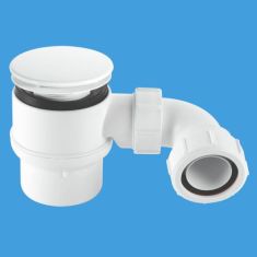 McAlpine STW6M-95 1½" x 85mm Shower Trap White Mushroom Flange 50mm Water Seal