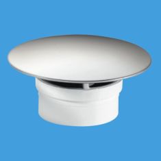 McAlpine STW70SSM 1½" x 70mm Chrome Stainless Steel Mushroom Flange For 1½" Trap