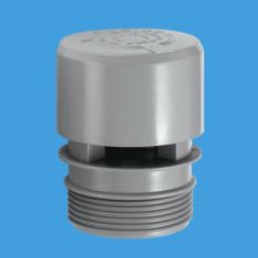 McAlpine VP1 Ventapipe 25 Air Admittance Valve With 1½" BSP Thread On Outlet Grey