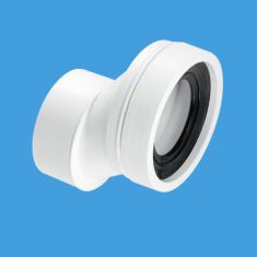 McAlpine WC-CON4A 40mm Offset Rigid Pan Connector 4"/100mm Outlet