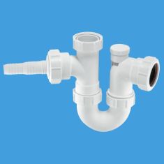 McAlpine WM2V 1½" Anti-Syphon Sink Trap With Horizontal Nozzle 75mm Seal