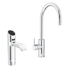 Zip HydroTap Classic Plus H55604Z00UK Boiling And Chilled Water + Hot And Cold Arc Mixer Chrome Tap - 160/175 Cups Per Hr