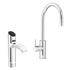 Zip HydroTap Classic Plus H55605Z00UK Boiling And Chilled Water + Hot And Cold Arc Mixer Chrome Tap - 240/175 Cups Per Hr