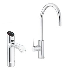 Zip HydroTap Classic Plus H55875Z00UK Boiling, Chilled And Sparkling Water + Hot And Cold Arc Mixer Chrome Tap - 160/175 Cups Per Hr