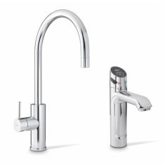 Zip HydroTap Touch Free Wave H5W604Z00UK Boiling And Chilled Water + Hot And Cold Arc Mixer Chrome Tap - 160/175 Cups Per Hr