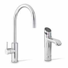 Zip HydroTap Touch Free Wave H5W875Z00UK Boiling, Chilled And Sparkling Water + Hot And Cold Arc Mixer Chrome Tap - 160/175 Cups Per Hr