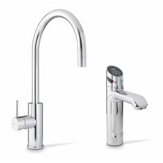 Zip HydroTap Touch Free Wave H5W876Z00UK Boiling, Chilled And Sparkling Water + Hot And Cold Arc Mixer Chrome Tap - 240/175 Cups Per Hr