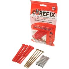 Corefix Red Heavy Duty Dot & Dab Wall Fixing Pack of 4