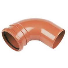 FloPlast D161 110mm Underground Drainage 110mm 87½° Single Socket Bend