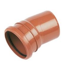 FloPlast D167 110mm Underground Drainage 15° Single Socket Bend